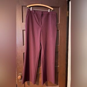 Worthington Burgundy Women's Wide Leg Trousers
